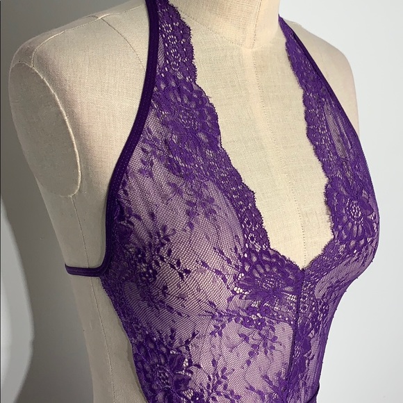Purple lace one piece - Picture 5 of 14